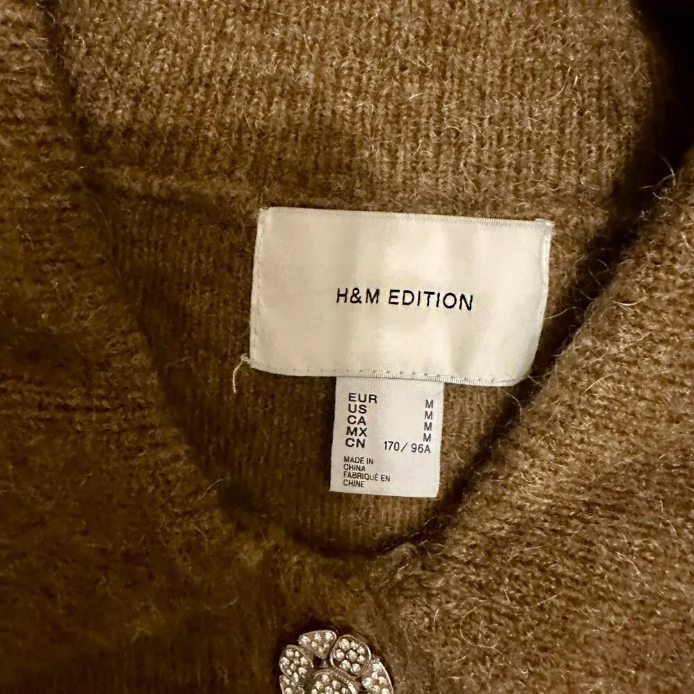 H&M Mohair-Blend Sweater with Collar - Picture 9 of 11